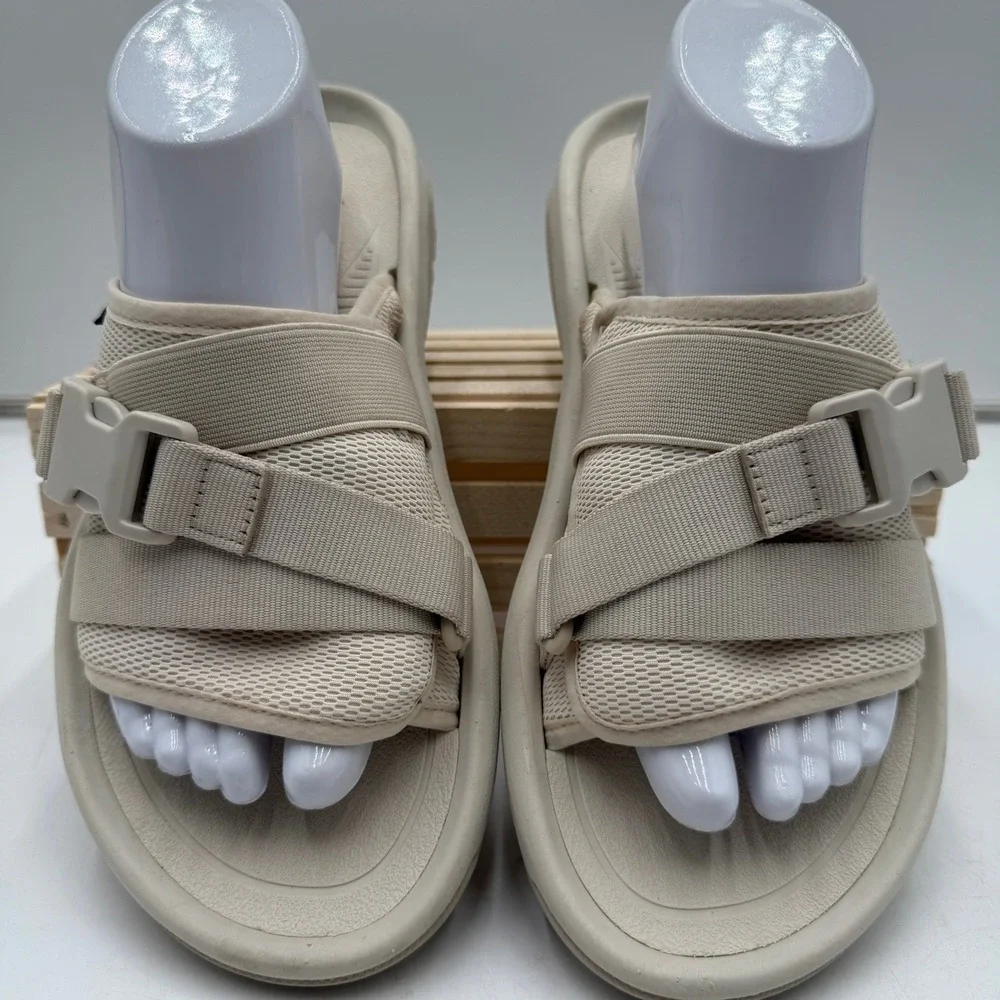 Teva Hurricane Verge Slides Birch Beige Adjustable Buckle Sport Sandals Mens 9